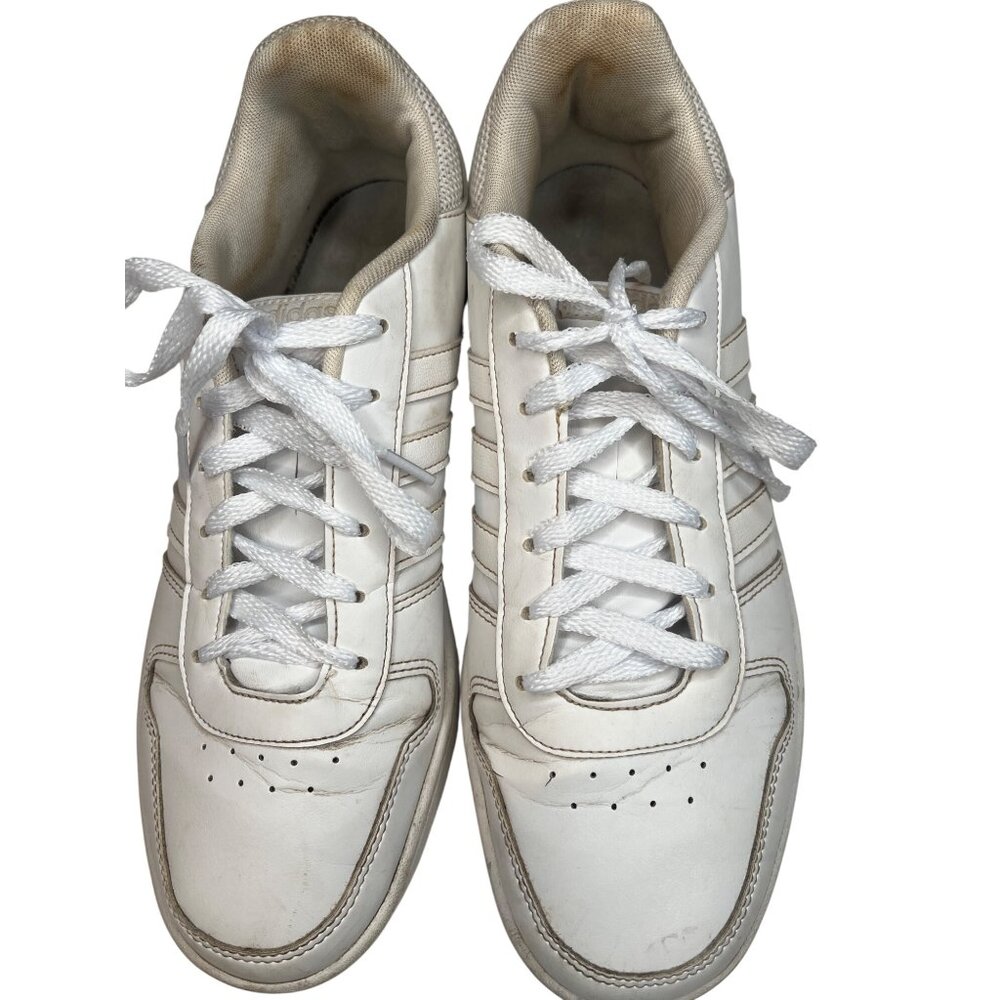 Adidas Mens White Sneakers Size 10.5 EU 44.2 Classic Style Casual Shoes C76